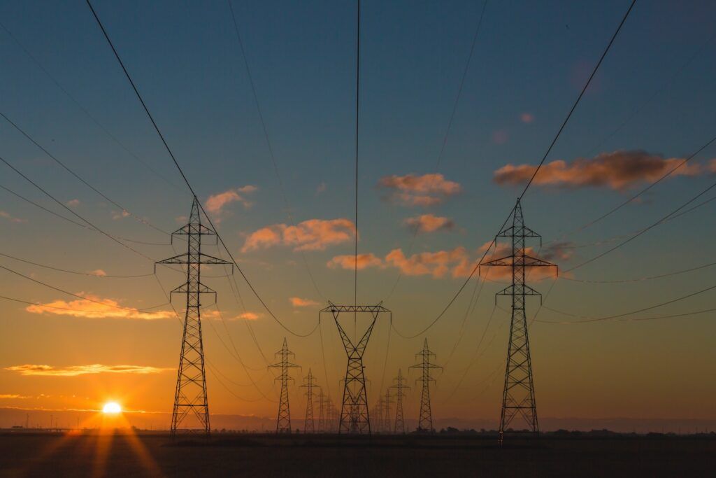 photo of truss towers