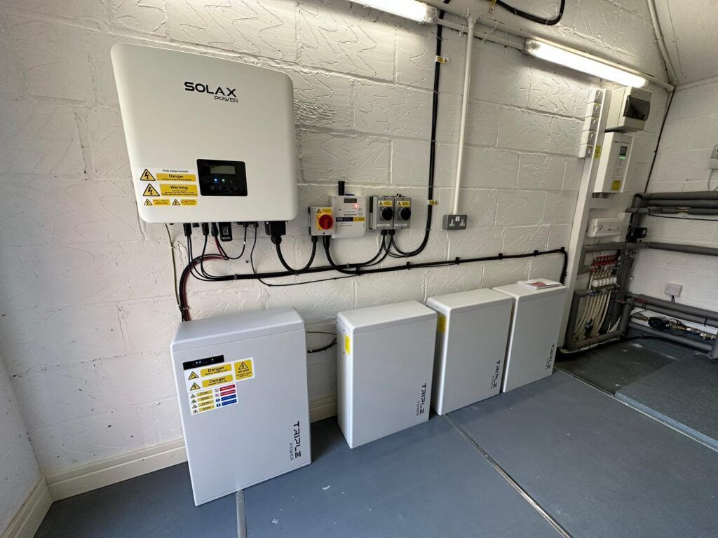 Solax Battery Backup, with 13.2kWh of battery storage, attached to a 10.7kW Solar array